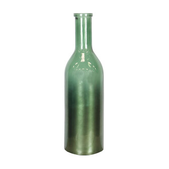 Dijk Natural Collections - Bottle recycled glass 15x50cm - Groen