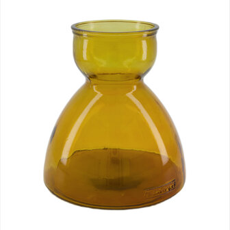 Dijk Natural Collections-Vaas gerecycled glas-Oranje-21.5x23