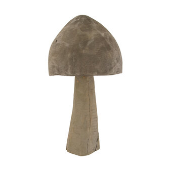 Dijk Natural Collections - Mushroom chestnut 19x38cm - Grijs
