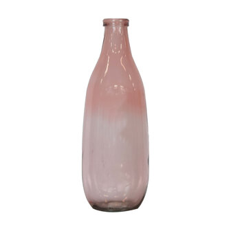 Dijk Natural Collections - Bottle recycled glass 15x40cm - Roze
