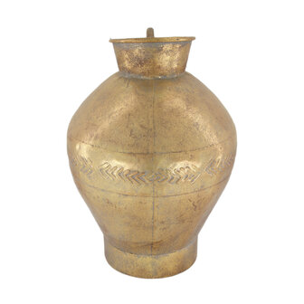 DKNC - Vaas - Metaal - 26.6x23.5x32.5 cm - Goud