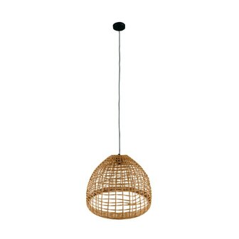 DKNC - Hanglamp - Rotan - 38x38x28cm - Bruin