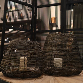 DKNC -  Lantaarn Seoul - Metaal - 36x36x31 cm - Brons