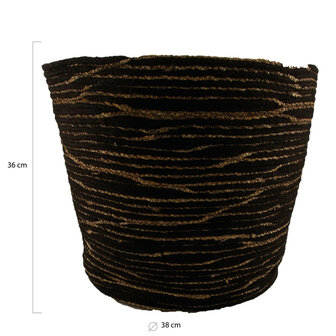 DKNC - Mand - Zeegras - 38x36 cm - Zwart