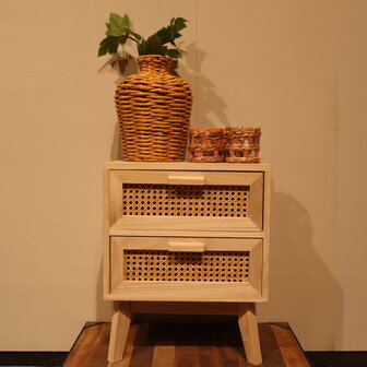 DKNC - Kast Oslo - Paulownia hout - 38x28x47cm - Beige