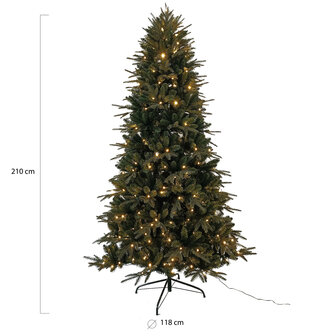 Wintervalley Trees - Kunstkerstboom Filip met LED verlichting - 210x188cm - Groen