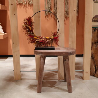 DKNC - Kruk Sinawin - Paulownia hout - 38x22x38 cm - Bruin