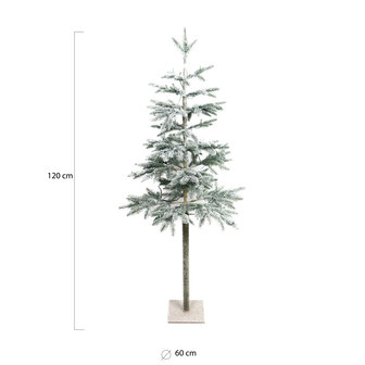 Wintervalley Trees - Kunstkerstboom Gustaf - 120x60cm - Besneeuwd 