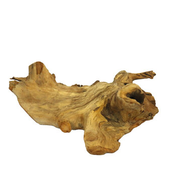 Teak houten beeld - Naturel -  25x40x10 cm