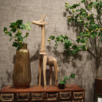 DKNC - Giraf Zurich - Bamboe wortel - 42x27x77 cm - Bruin