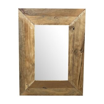 DKNC - Spiegel Salvador - Hout - 58x78x2.5cm - Natuurlijk