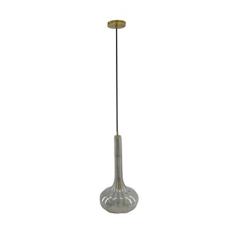 DKNC - Hanglamp Globe - Glas - 23x23x40cm - Grijs