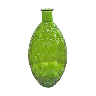 DKNC - Vaas Porto - Gerecycled glas - 28x28x59cm - Groen