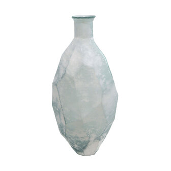 DKNC - Vaas Cappadocie - Gerecycled glas - 29x29x59cm - Wit