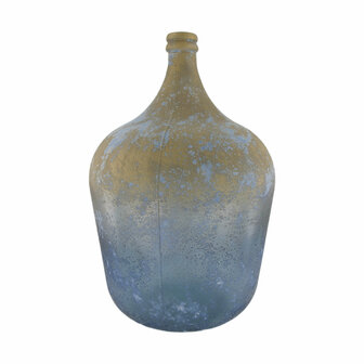 DKNC - Gerecycled Qina - glas - 36.5x36.5x56cm - Blauw