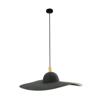 DKNC - Hanglamp Ely - 58x58x16cm - Zwart