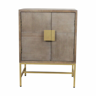 DKNC - Kast Graham - Dennenhout - 57x37x77cm FSC 100 - Bruin