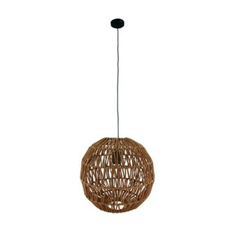 DKNC - Hanglamp Parma Papier - 38x38x38cm - Bruin