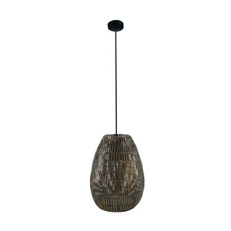 DKNC - Hanglamp Pretoria - Metaal - 21.5x21.5x28.5cm - Zwart