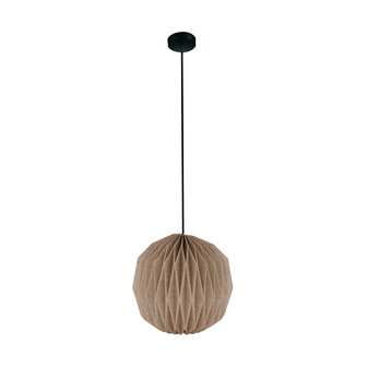 DKNC - Hanglamp Edina - 40x40x43cm - Natuurlijk