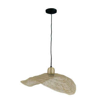 DKNC - Hanglamp Flare - Metaal - 42x42x6cm - Goud