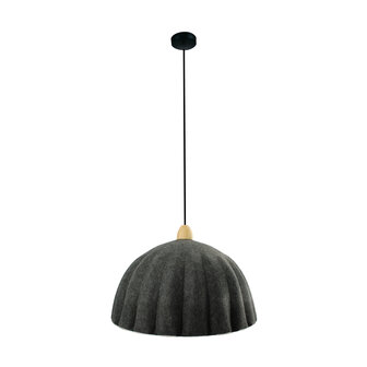 DKNC - Hanglamp Sarah - Vilt - 50x50x35cm - Grijs