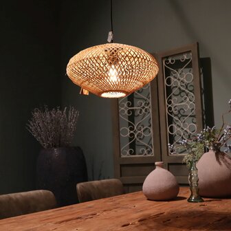 DKNC - Hanglamp Terni - Rotan - 38x38x20cm - Beige