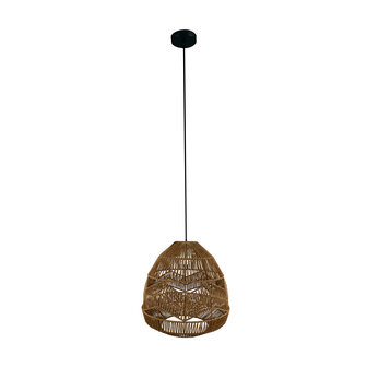 DKNC - Hanglamp Parma - Papier - 38x38x38cm - Bruin