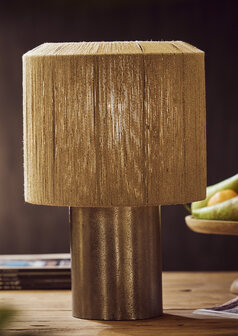 DKNC - Table lamp jute 22x22x37cm - Natuurlijk