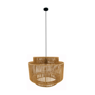 DKNC - Hanglamp Calvin - Papier - 46x46x35cm - Bruin