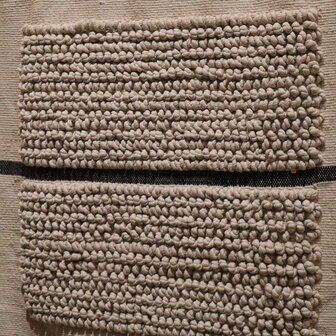 DKNC - Wanddecoratie Girona - Jute - 78x4x78cm - Natuurlijk