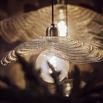 DKNC - Hanglamp Flare - Metaal - 58x58x6cm - Goud