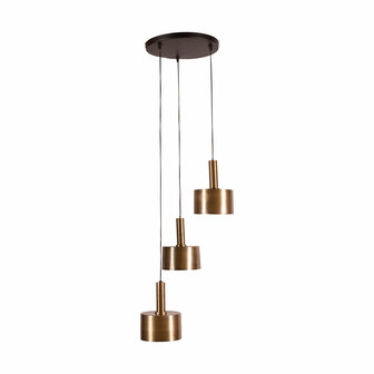 DKNC- Hanglamp Wesley - Metaal - 39x39x150cm - Goud