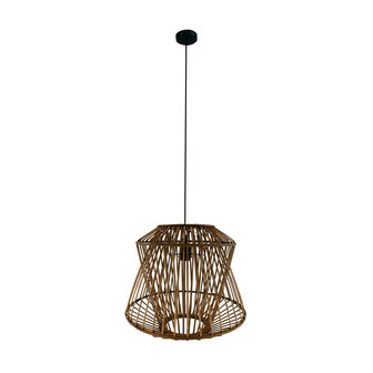 DKNC - Hanglamp Ponce - Bamboe - 46x46x40 cm - Bruin