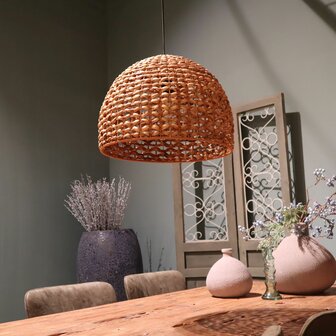 DKNC - Hanglamp Pescara - Waterhyacint - 46x46x34cm - Beige