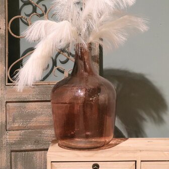 DKNC - Vaas Ghent - Gerecycled glas - 27x27x42cm - Roze