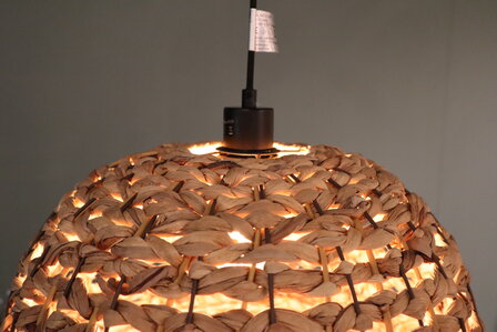 DKNC - Hanglamp Pescara - Waterhyacint - 46x46x30cm - Bruin