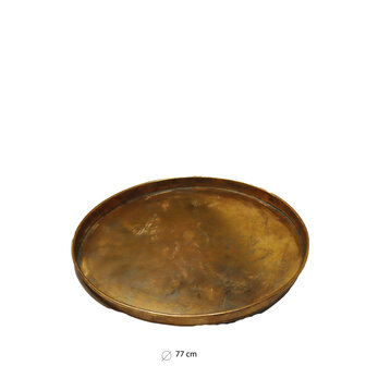 DKNC - Tray metaal - 77x77x5cm - Goud