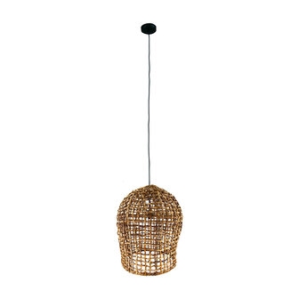DKNC - Hanglamp Hanoi - Bananenblad - 46x46x56cm - Bruin