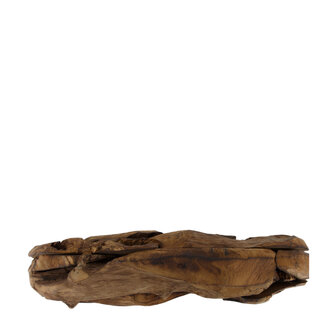 DKNC - Beeld rond erosiehout Poltava - 39x10x54cm - Bruin