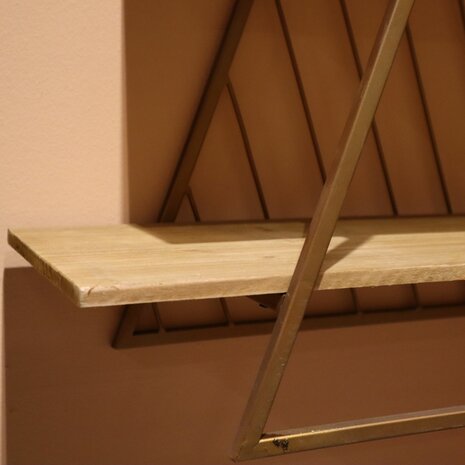 DKNC - Plank metaal - 58x22x69.5cm - Goud