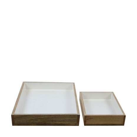 DKNC - Dienblad - Hout - 28x5x38 cm - Wit