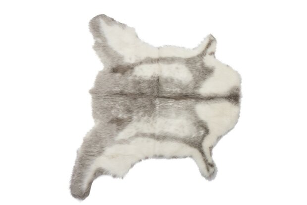 DKNC - Dierenvel rendier - Imitatievacht - 130x150 cm - Grijs