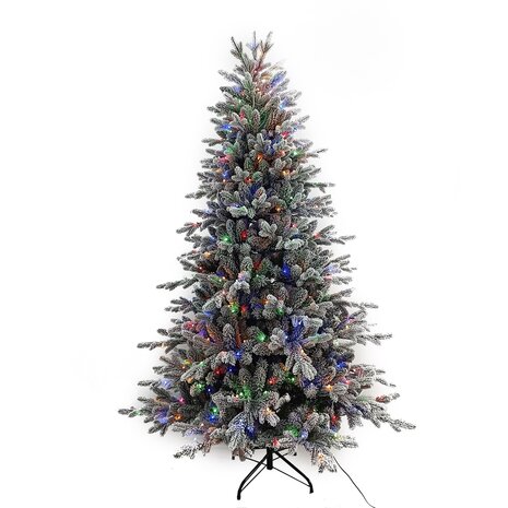 Wintervalley Trees - Kunstkerstboom George met LED verlichting - 240x148cm - Besneeuwd