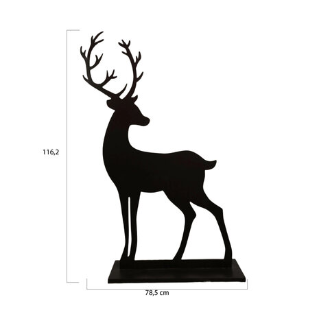 DKNC - Beeld hert Pamplona - Metaal - 78.5x20x116.2 cm - Bruin