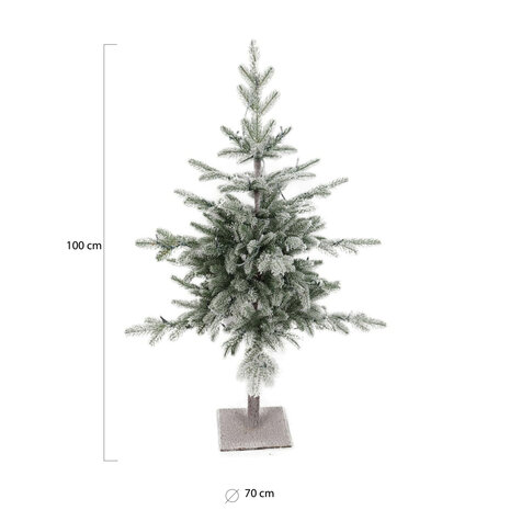 Wintervalley Trees - Kunstkerstboom Carson - 100x70cm - Besneeuwd