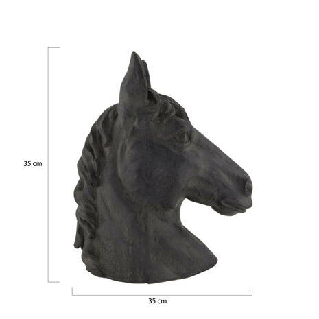 DKNC - Beeld paard Wenen - Magnesium - 35x20x35cm - Grijs