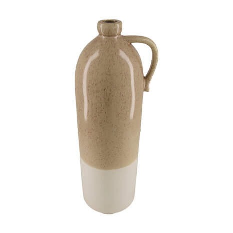 DKNC - Vaas Aix - Keramiek - 17x50cm - Beige