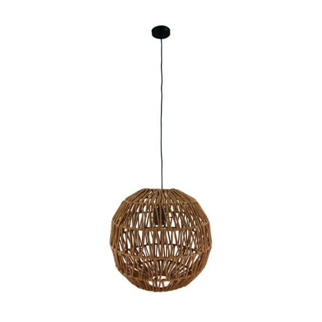 DKNC - Hanglamp Parma Papier - 38x38x38cm - Bruin