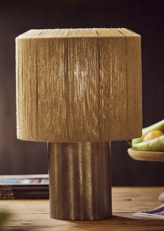 DKNC - Table lamp jute 22x22x37cm - Natuurlijk